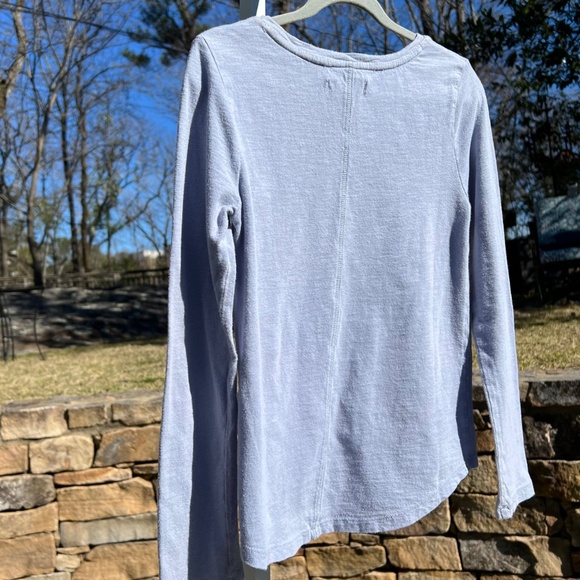 GapKids Gray Long-Sleeve, High-Low, A-Line T-Shirt with Sparkly Sequin "Cool" - Picture 9 of 15